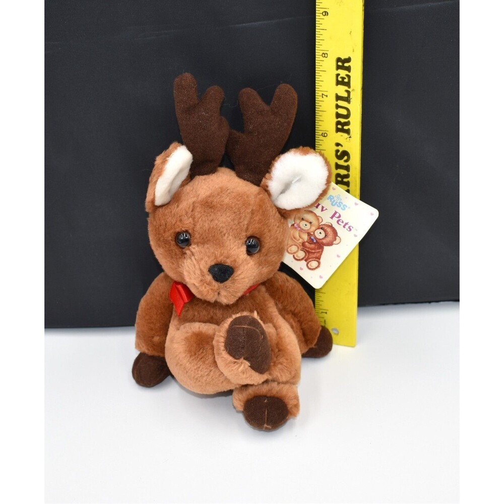 Plushie Retired Russ RANDI REINDEER Luv Pets Stuffed Animal 8" 1980